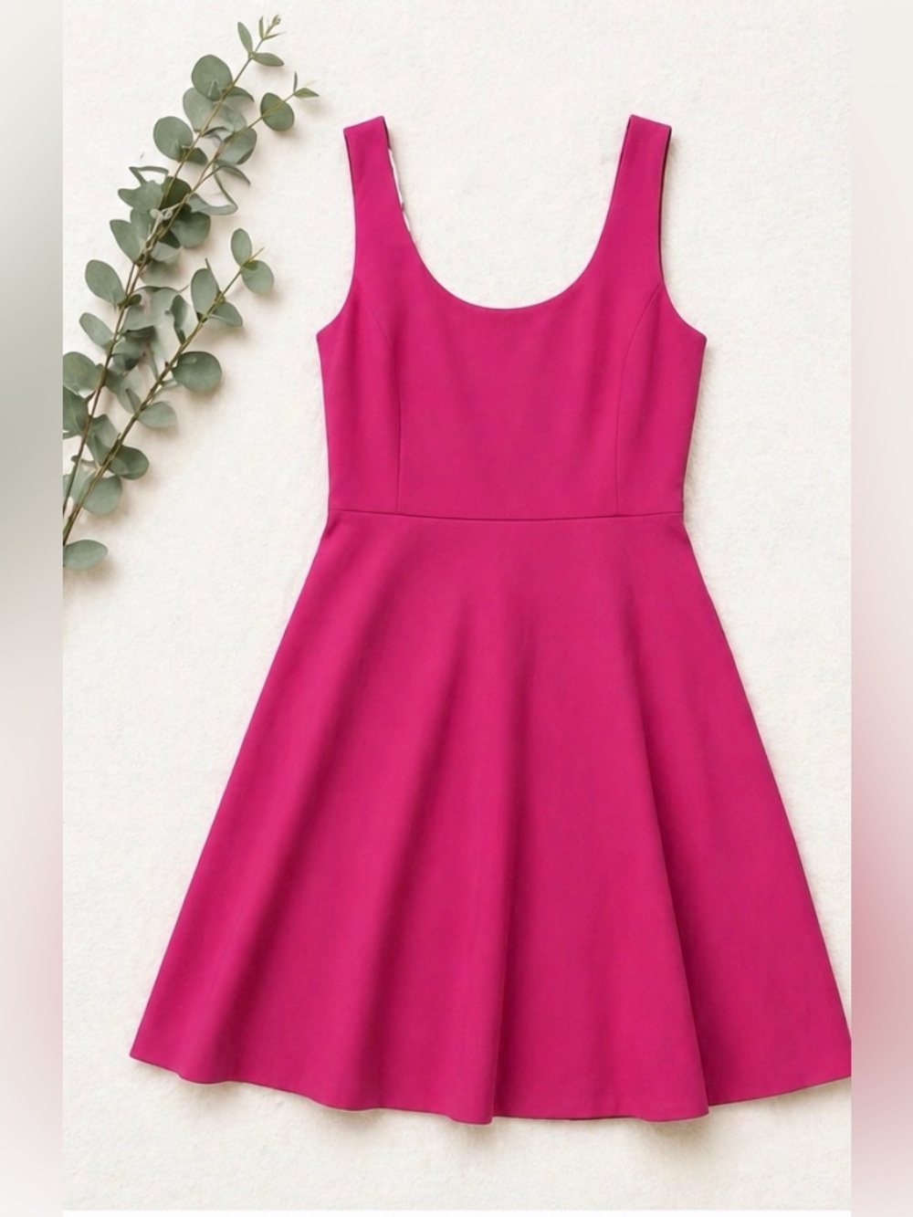 J. Crew Fuchsia Fit & Flare Dress | Sleeveless | Classic Feminine Silhouette